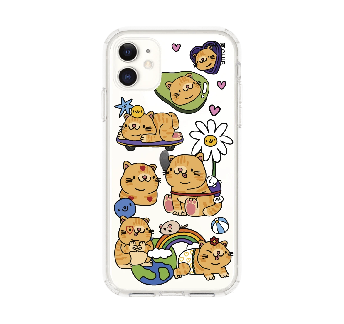 เคสใส iphone 11 แมวเหมียวตัวกลมอารมณ์ดี